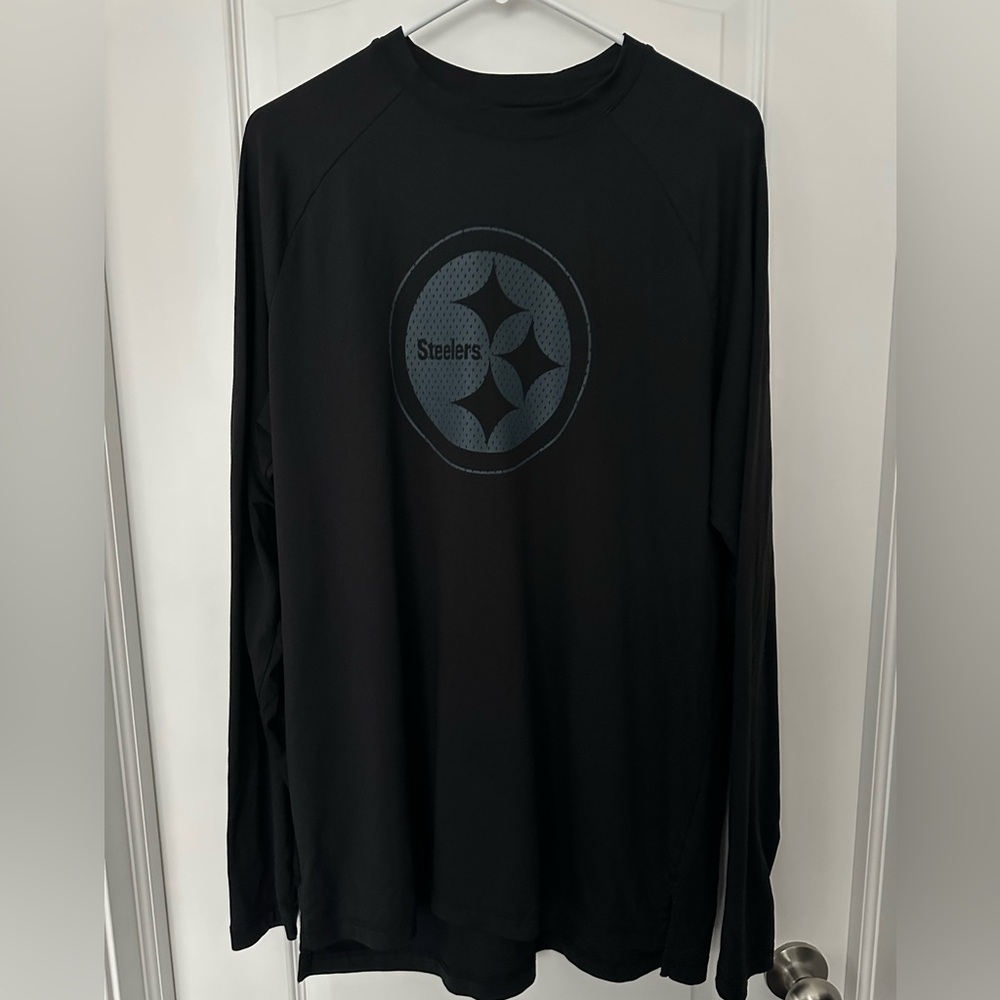 NFL Steelers Black Long Sleeve Tee